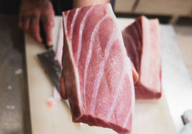 Modroplutvý tuniak - otoro│Bluefin tuna - otoro part